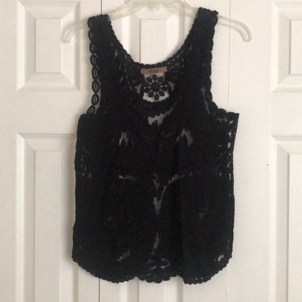 Black lace top